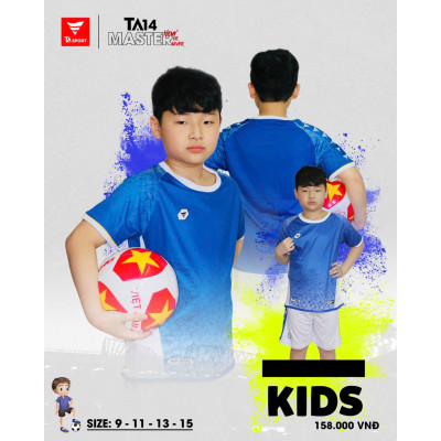 BỘ QUẦN ÁO ĐÁ BÓNG TRẺ EM KHÔNG LOGO TA14